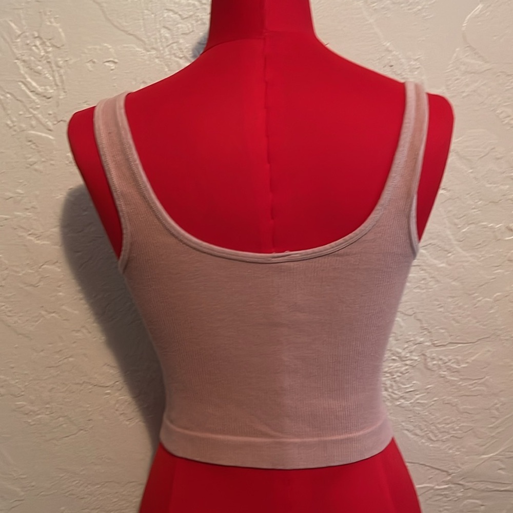 Snap Front Button Crop Top